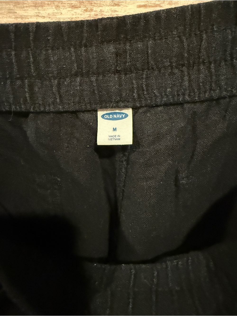Old Navy Black Elastic Waist Drawstring Shorts - Picture 2 of 4